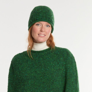 Aran Woollen Mills Ballina Green Beanie