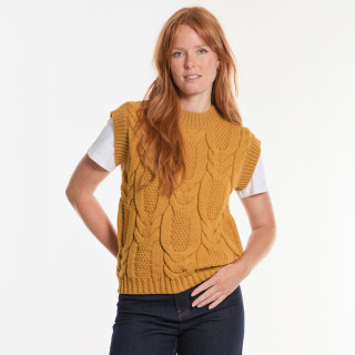 Pull Adare Sans Manches Moutarde Deer Park