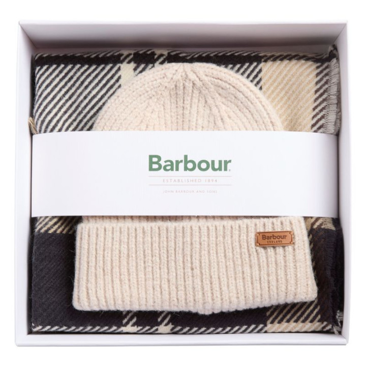 Barbour Light Birchwood Tartan Gift Set