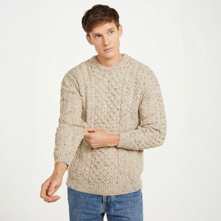 Aran Woollen Mills Skiddaw Round-Neck Jumper