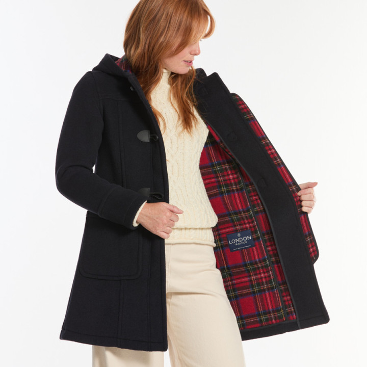 London Tradition Navy Duffle-Coat Fiona