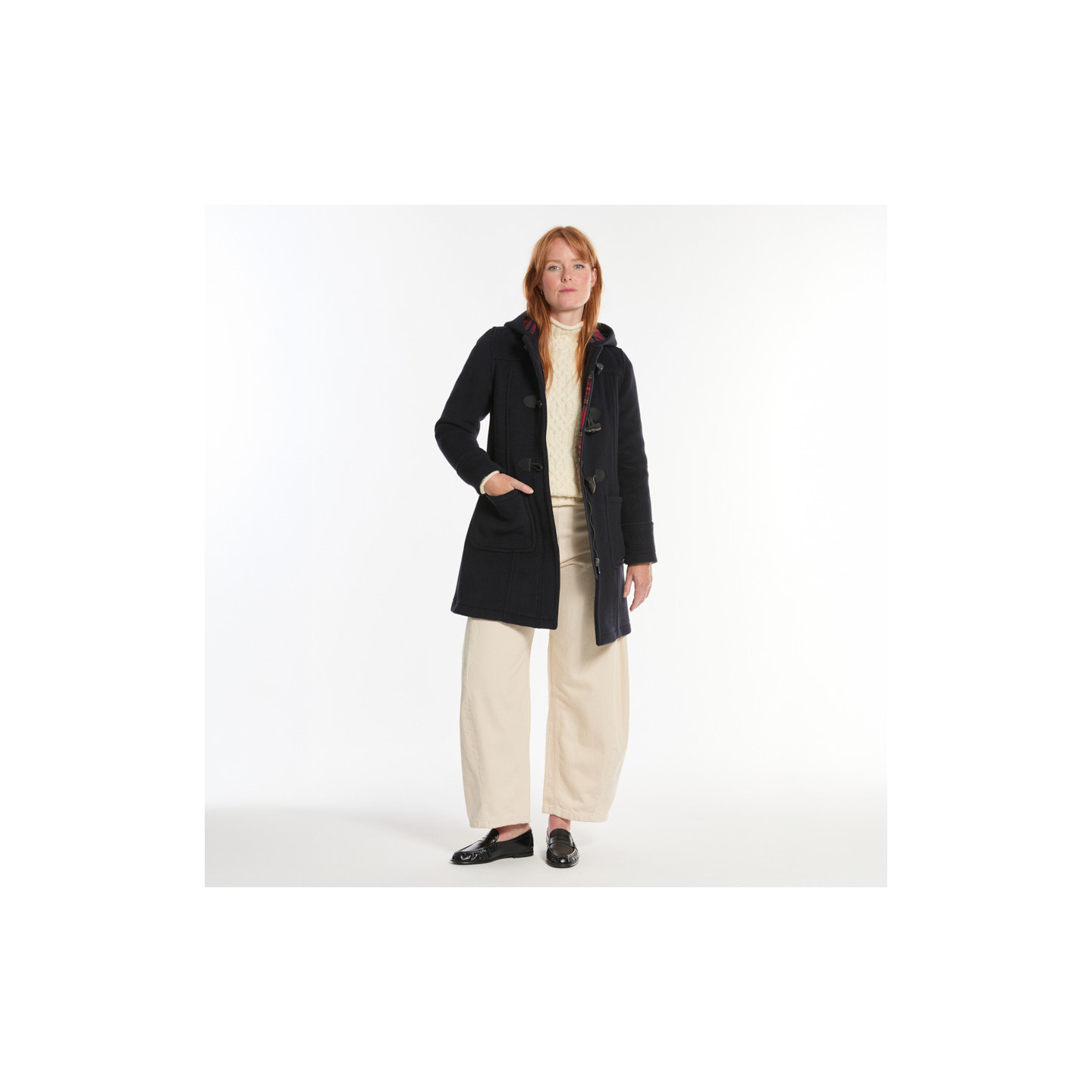 London Tradition Navy Duffle-Coat Fiona