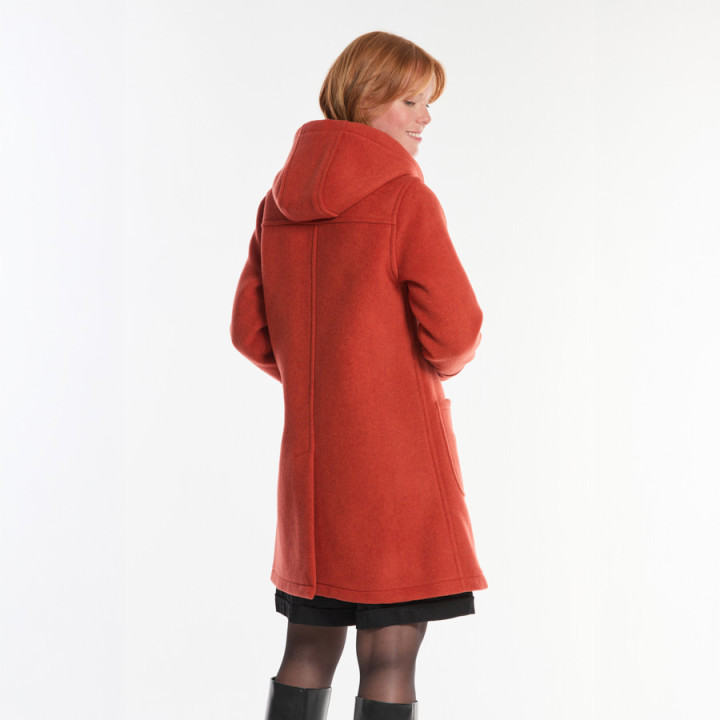 London Tradition Orange Fiona Duffle-Coat