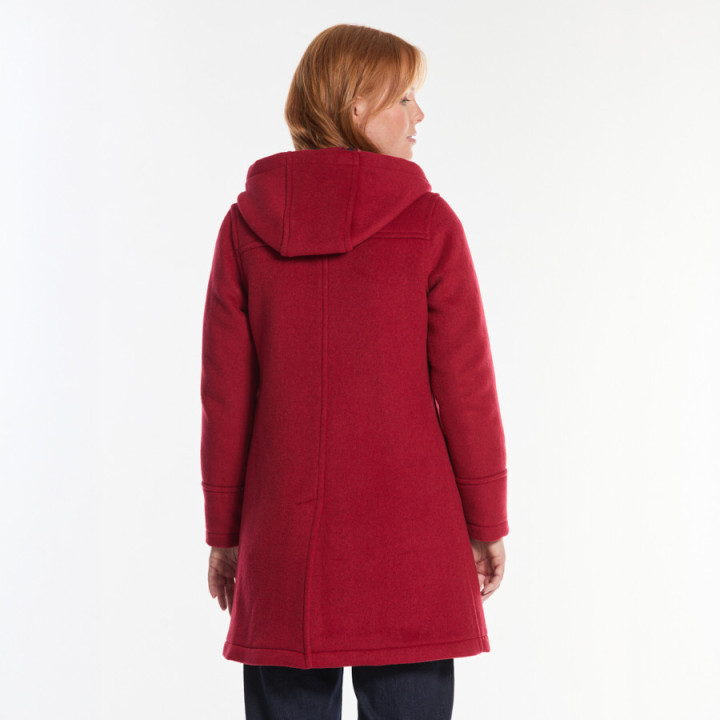 London Tradition Fiona Cherry Zipped Duffle-Coat