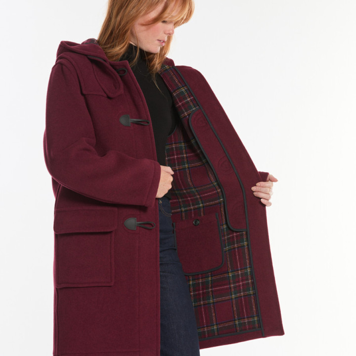 London Tradition Duffle-Coat Emily Wine