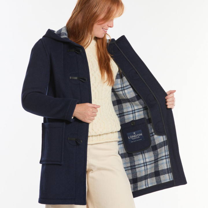 London Tradition Blue Angela Duffle-Coat