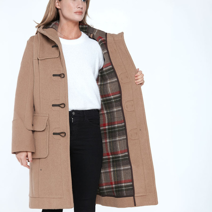 London Tradition Camel Emily Duffle-Coat