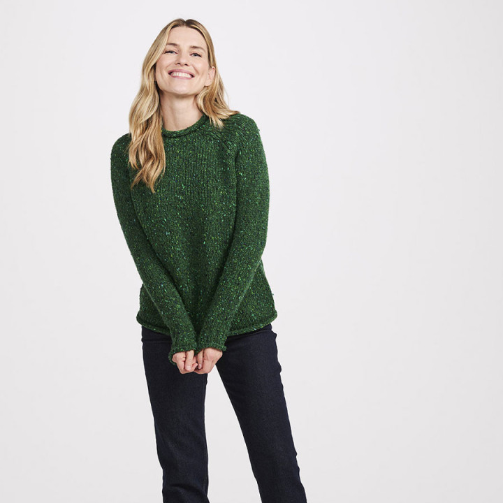 Pull Ballina Vert Aran Woollen Mills