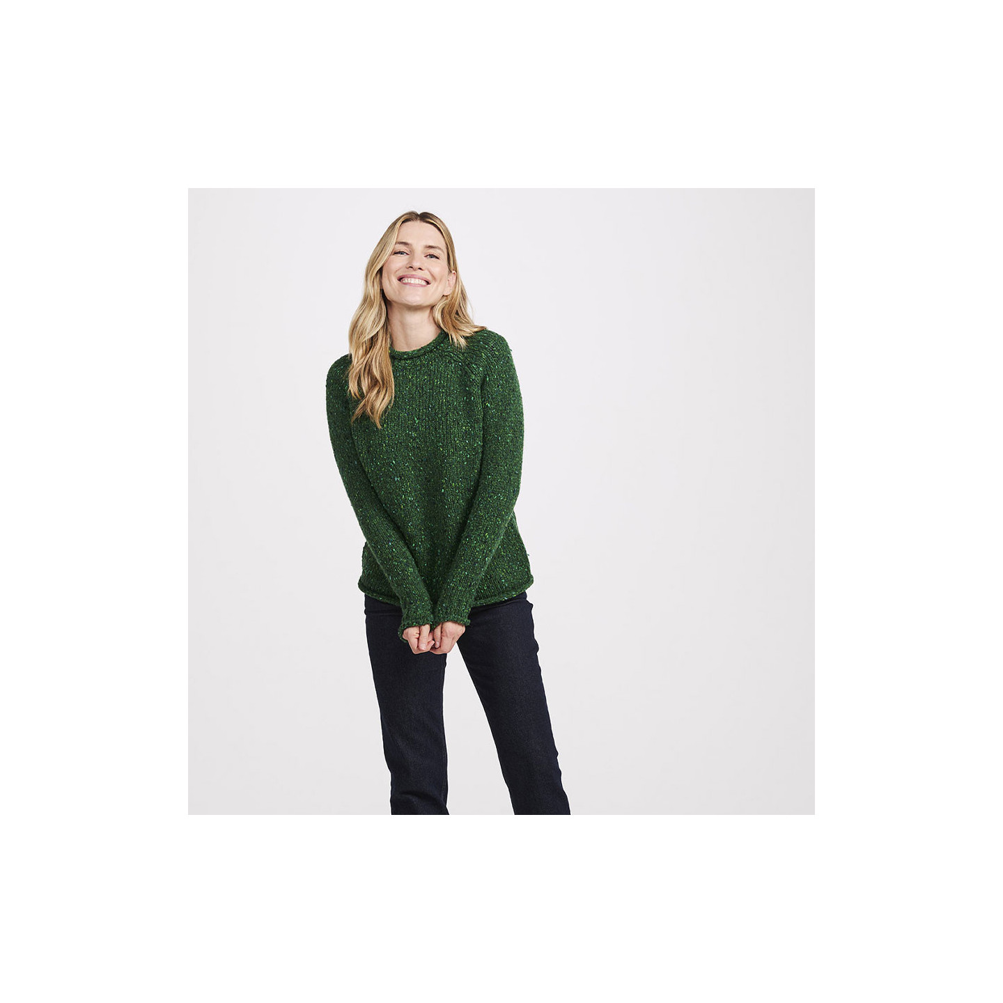 Pull Ballina Vert Aran Woollen Mills