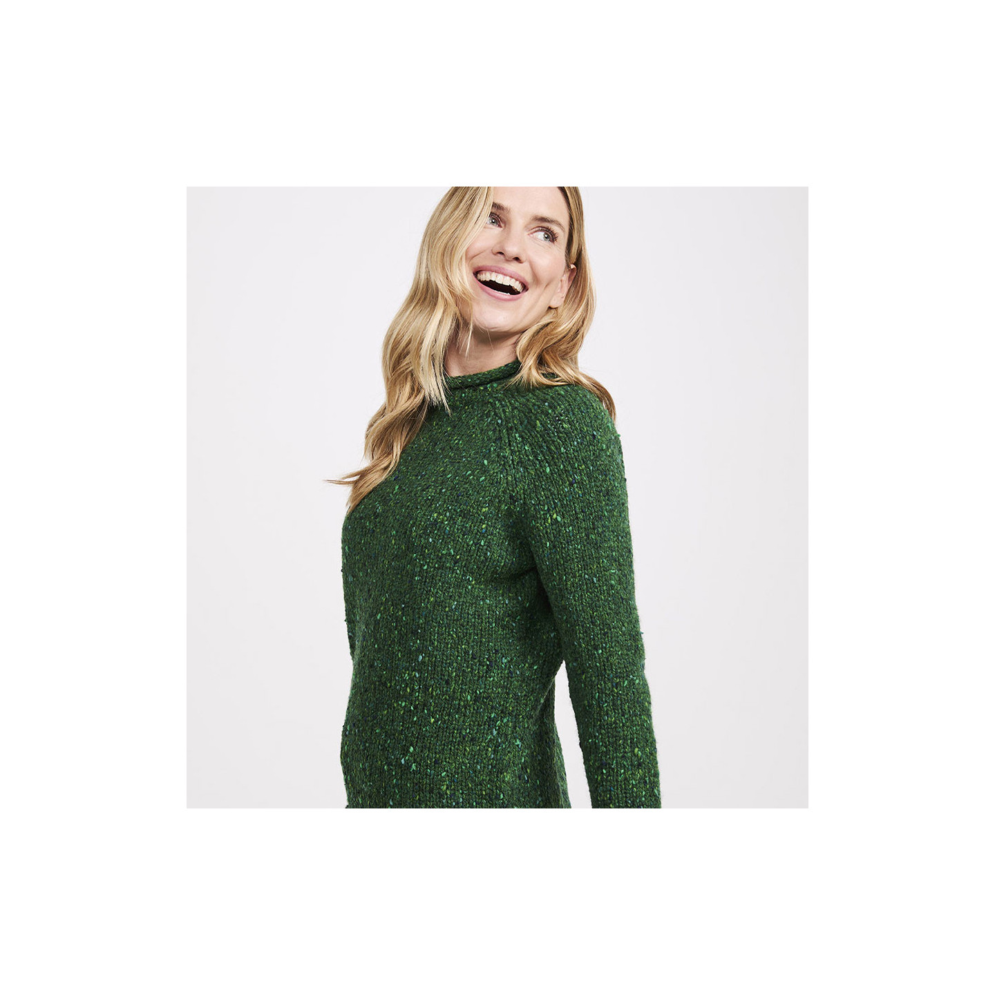 Pull Ballina Vert Aran Woollen Mills
