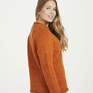 Pull Ballina Orange Aran Woollen Mills