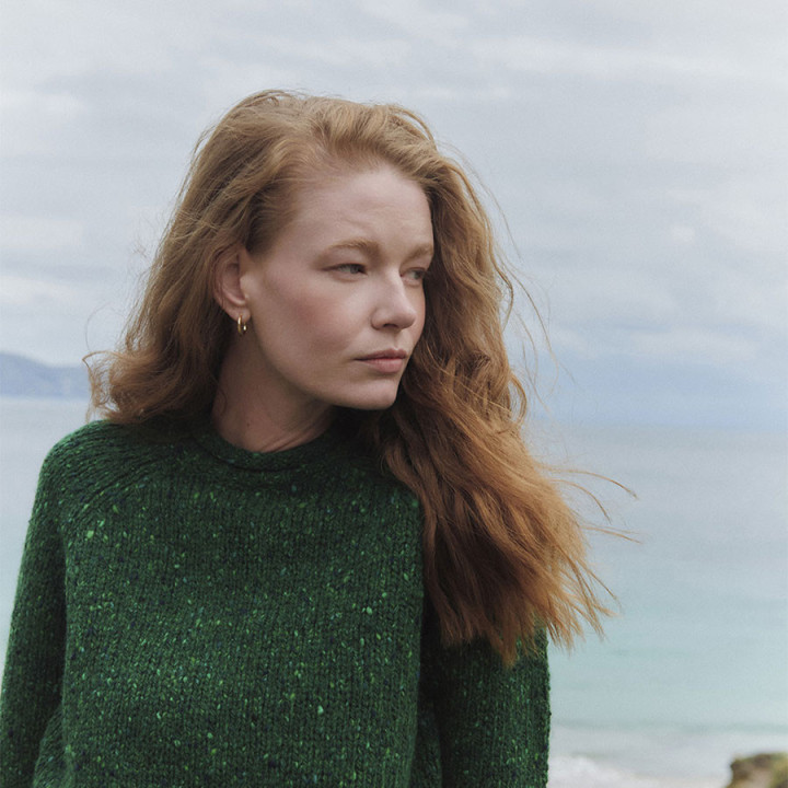 Pull Ballina Vert Aran Woollen Mills