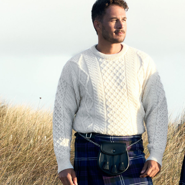 Pull Longford Écru Inis Craft