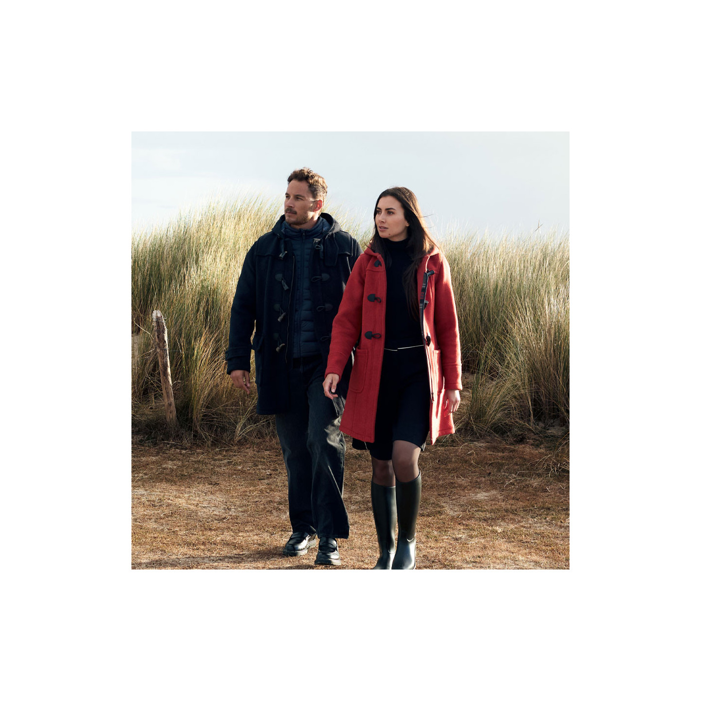 London Tradition Orange Fiona Duffle-Coat