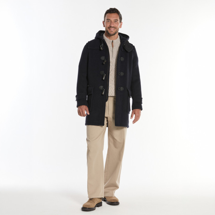 London Tradition Navy Barry Duffle Coat