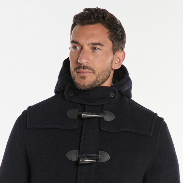 London Tradition Navy Barry Duffle Coat