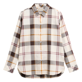 Chemisier Moorland Ecru Muted Tartan