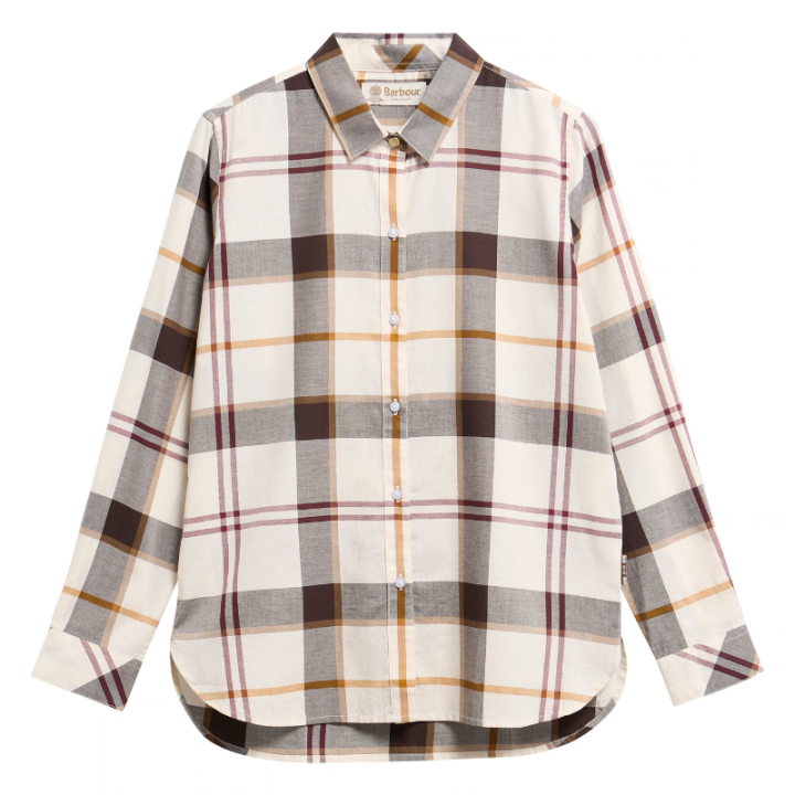 Chemisier Moorland Ecru Muted Tartan