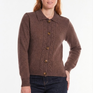 Out Of Ireland Willow Brown Cardigan