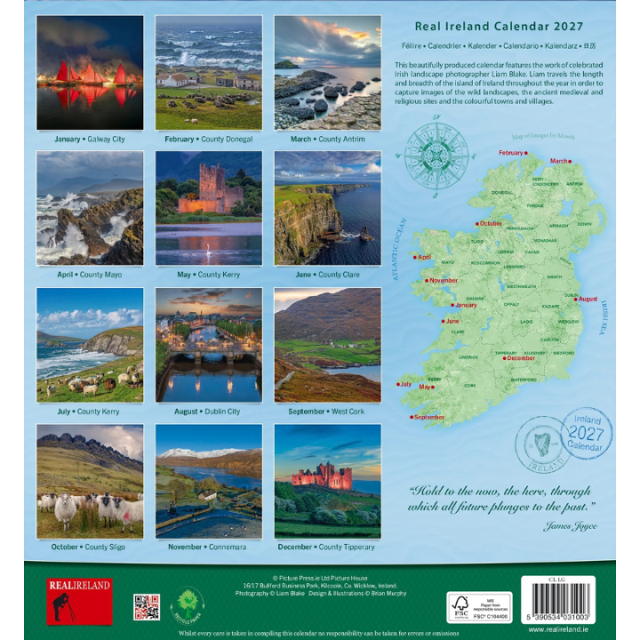 Calendrier 2027 Real Ireland