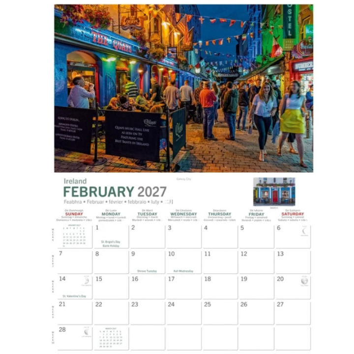 Calendrier 2027 Irish Pubs