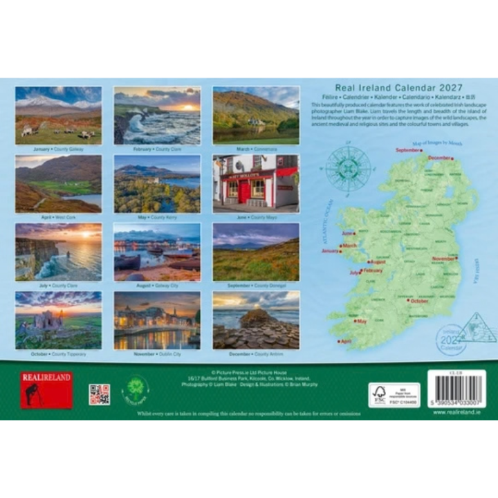 Calendrier 2027 Real Ireland Paysage