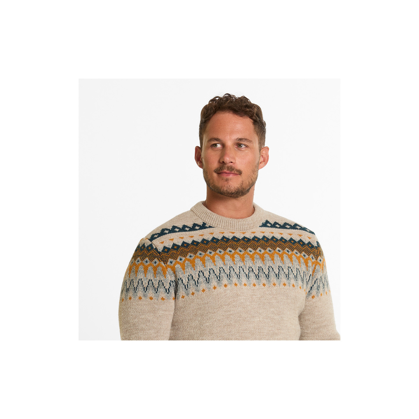 Out Of Ireland Andy Ecru Jacquard Sweater