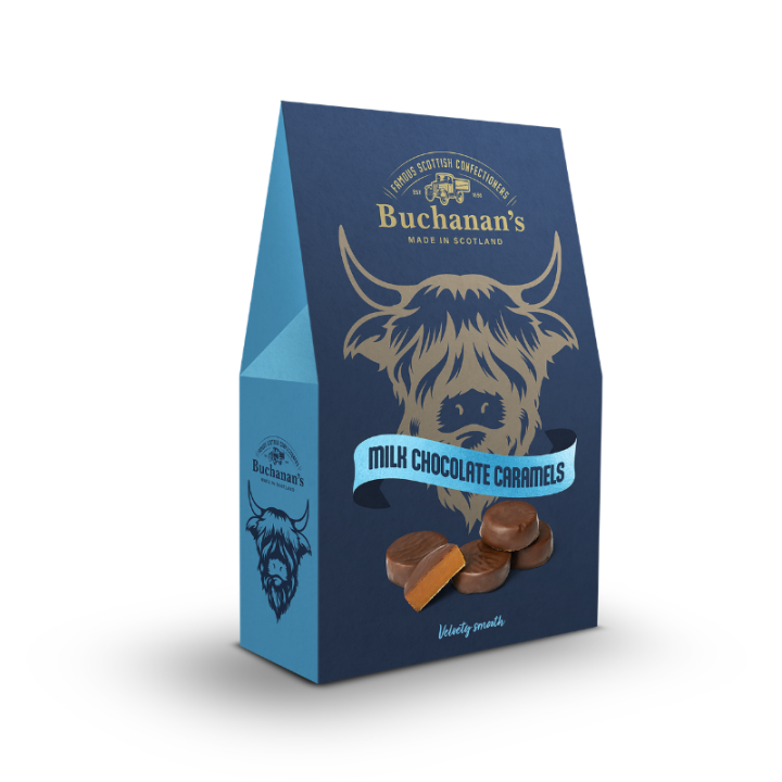 Caramels au chocolat au lait Buchanan’s 150 g