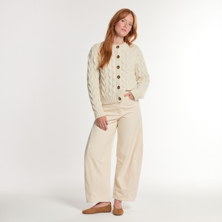 Out Of Ireland Joyce Ecru Cardigan