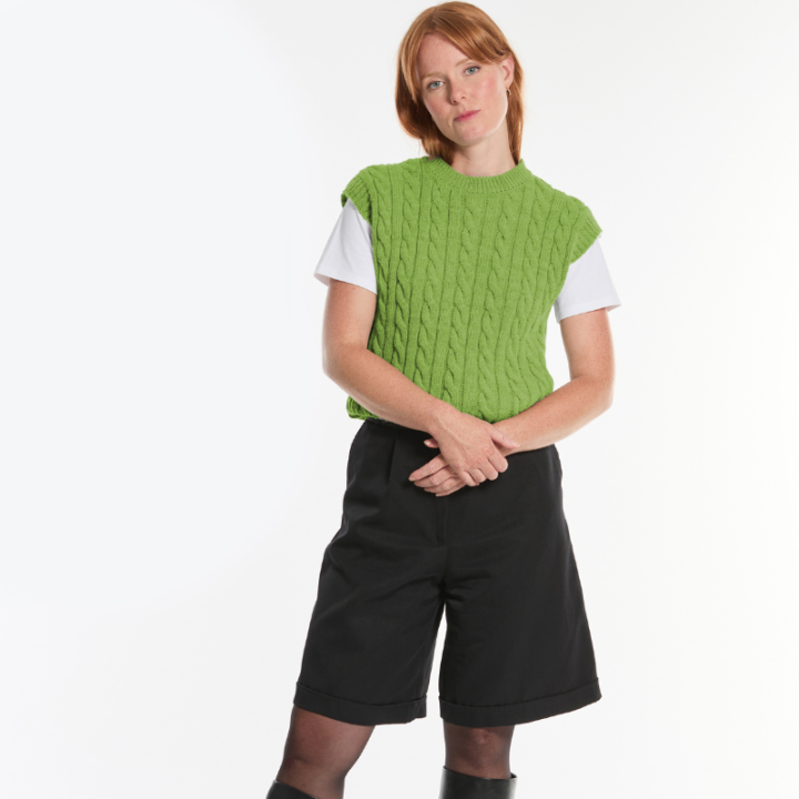 Out Of Ireland Ruby Green Sleeveless Sweater