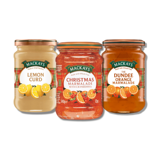 Assortiment de 3 marmelades Mackays 3x340g