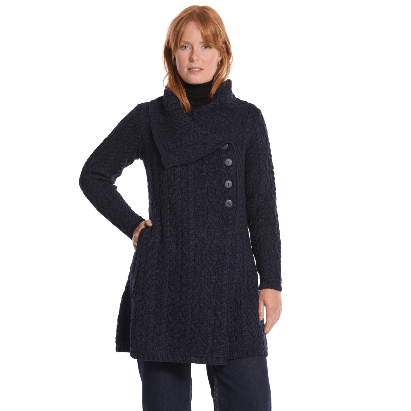 Cardigan Burren Marine Inis Crafts