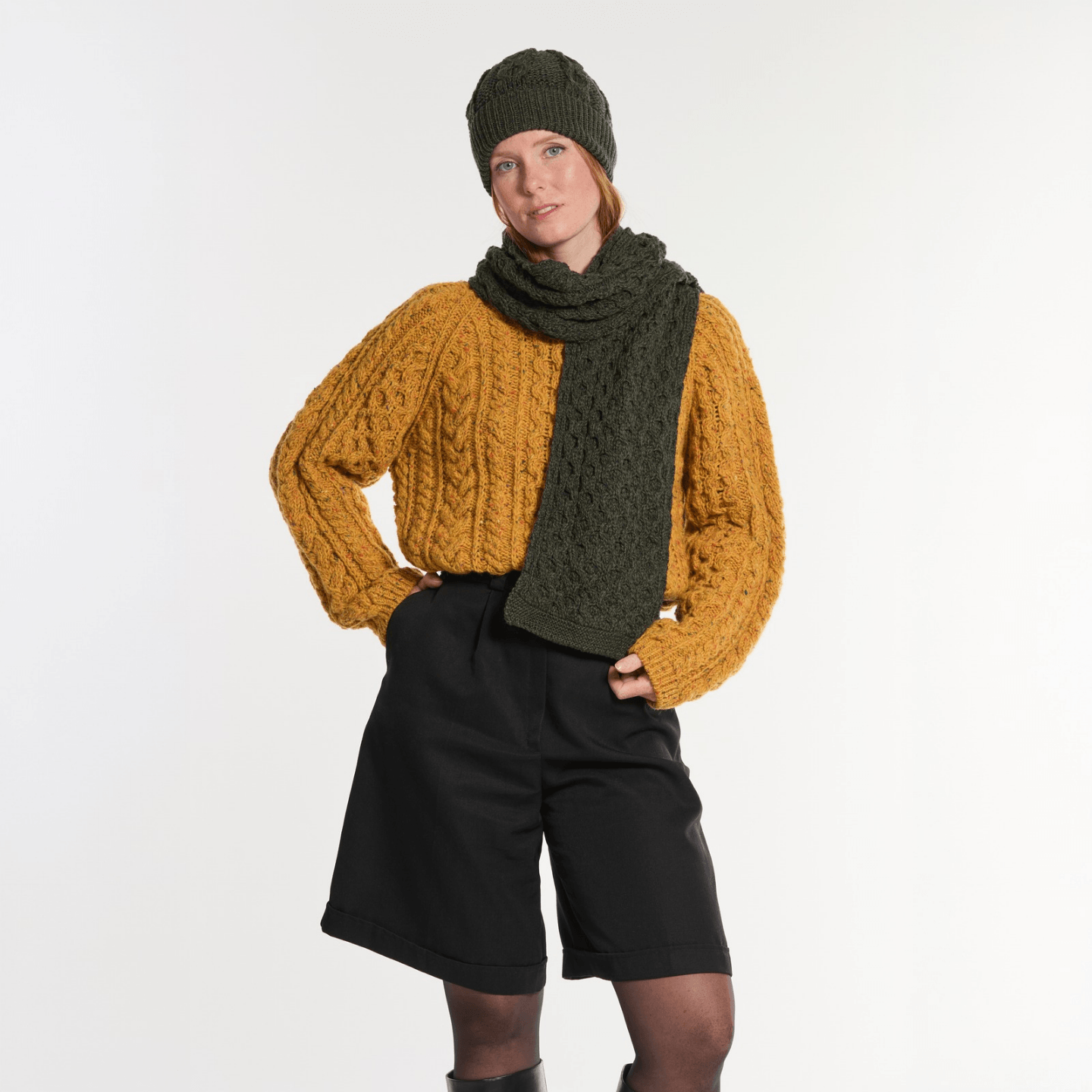 Bonnet Honeycomb Vert Inis Craft