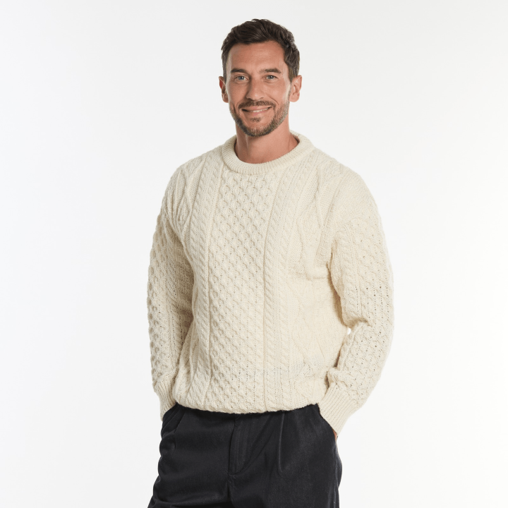 Pull Longford Écru Inis Craft