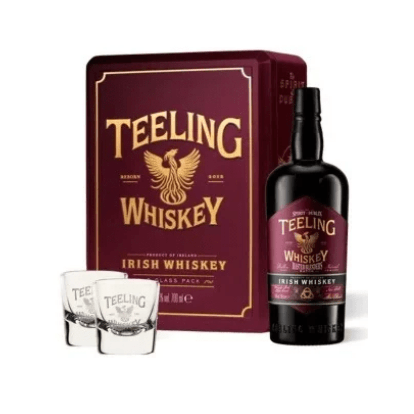 Teeling Master Blenders Irish Whiskey Gift Set 70cl 46% with 2 Glasses
