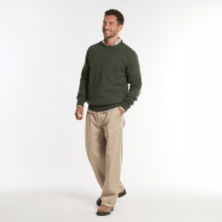 Best Yarn Green round-neck sweater