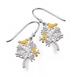Earrings Tree of Life and Birds