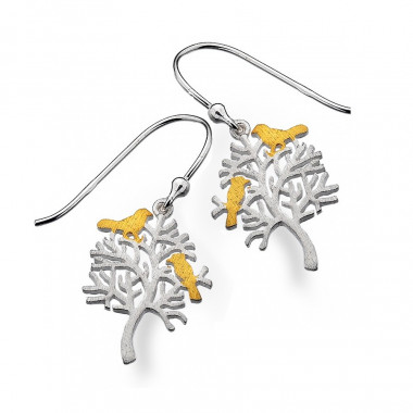 Earrings Tree of Life and Birds