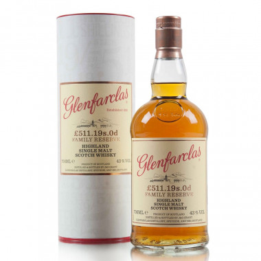 Glenfarclas £511.19s.Old Family Reserve 70cl 43°