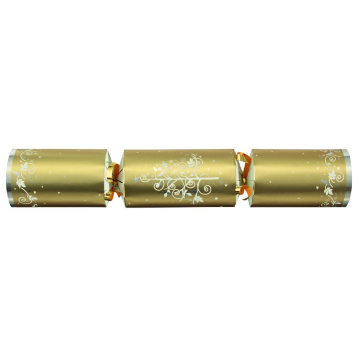 Christmas Crackers Cream & Gold Tree Tom Smith  x12
