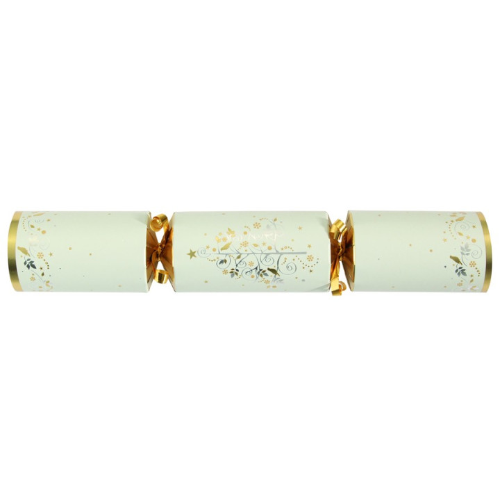 Christmas Crackers Cream & Gold Tree Tom Smith  x12
