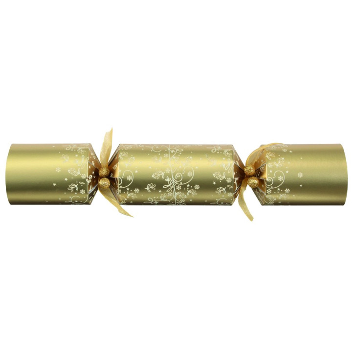 Christmas Crackers Gold & Cream Luxury Tom Smith x6