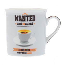 Mini Mug Porcelaine Wanted 150ml