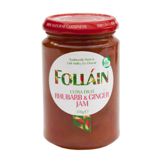 Confiture Rhubarbe et Gingembre Folláin 370g