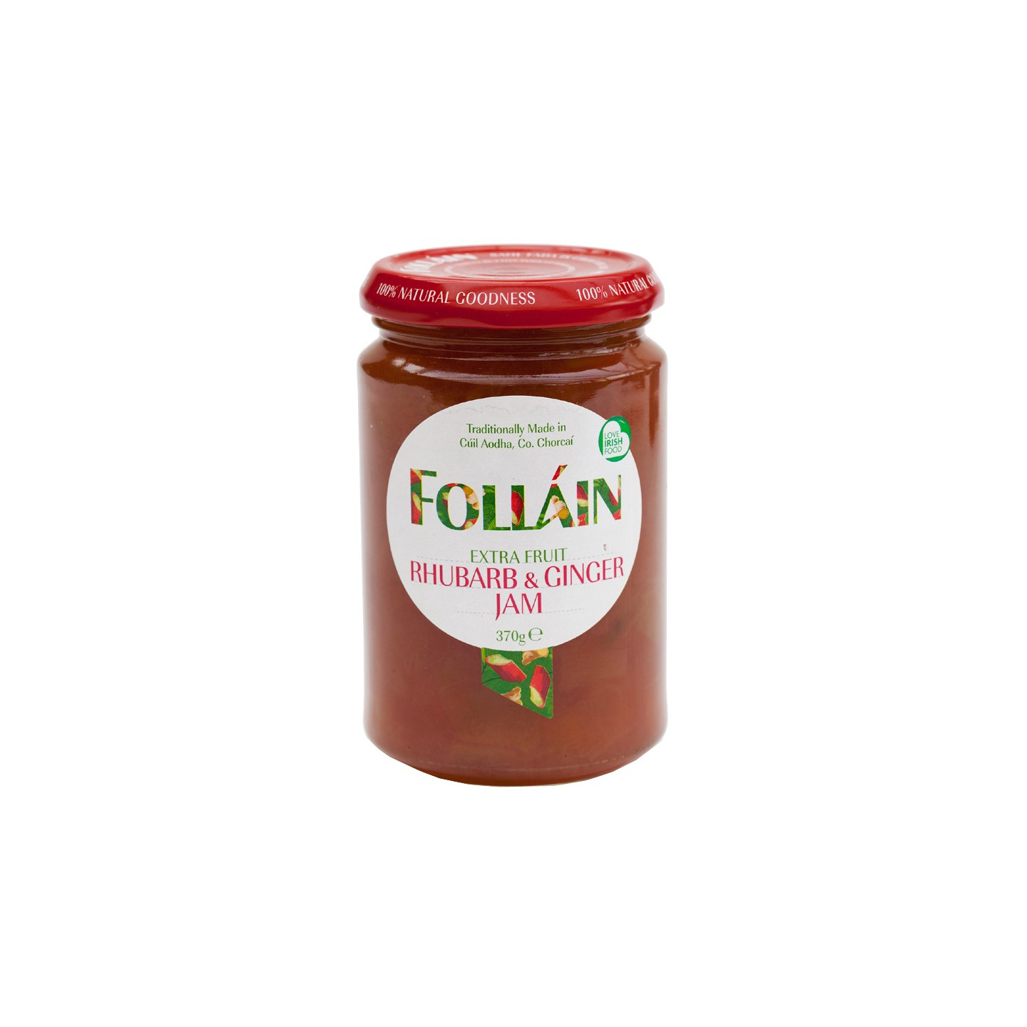 Confiture Rhubarbe et Gingembre Folláin 370g