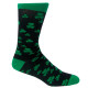 Black Socks with Green Shamrocks