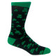 Chaussettes Noires avec Trèfles Verts