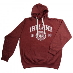Sweat Capuche Ireland Bordeaux Chiné