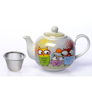 Teapot with Infuser Trop Choux Les Hiboux! 1L