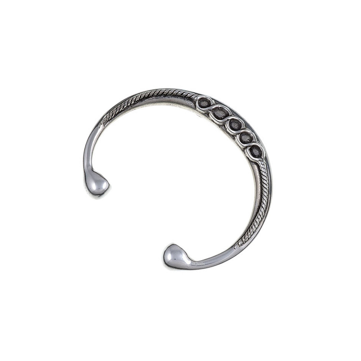 Bracelet Alchemy Gothic En étain DIPHYLLA Avec Anneaux - Style Gothique Argenté - Neuf Avec étiquettes